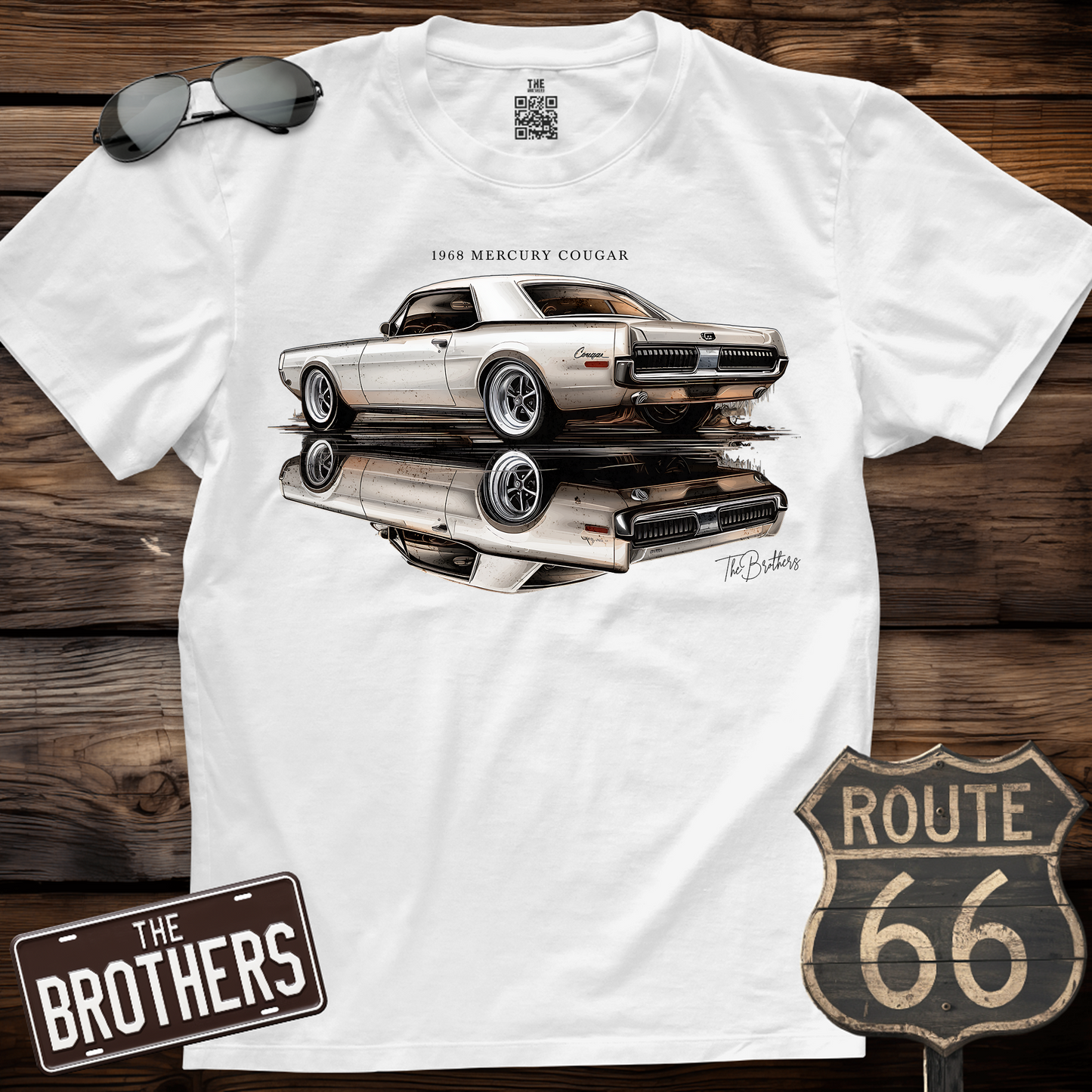 68's Mercury Cougar Custom v9 Art T-Shirt