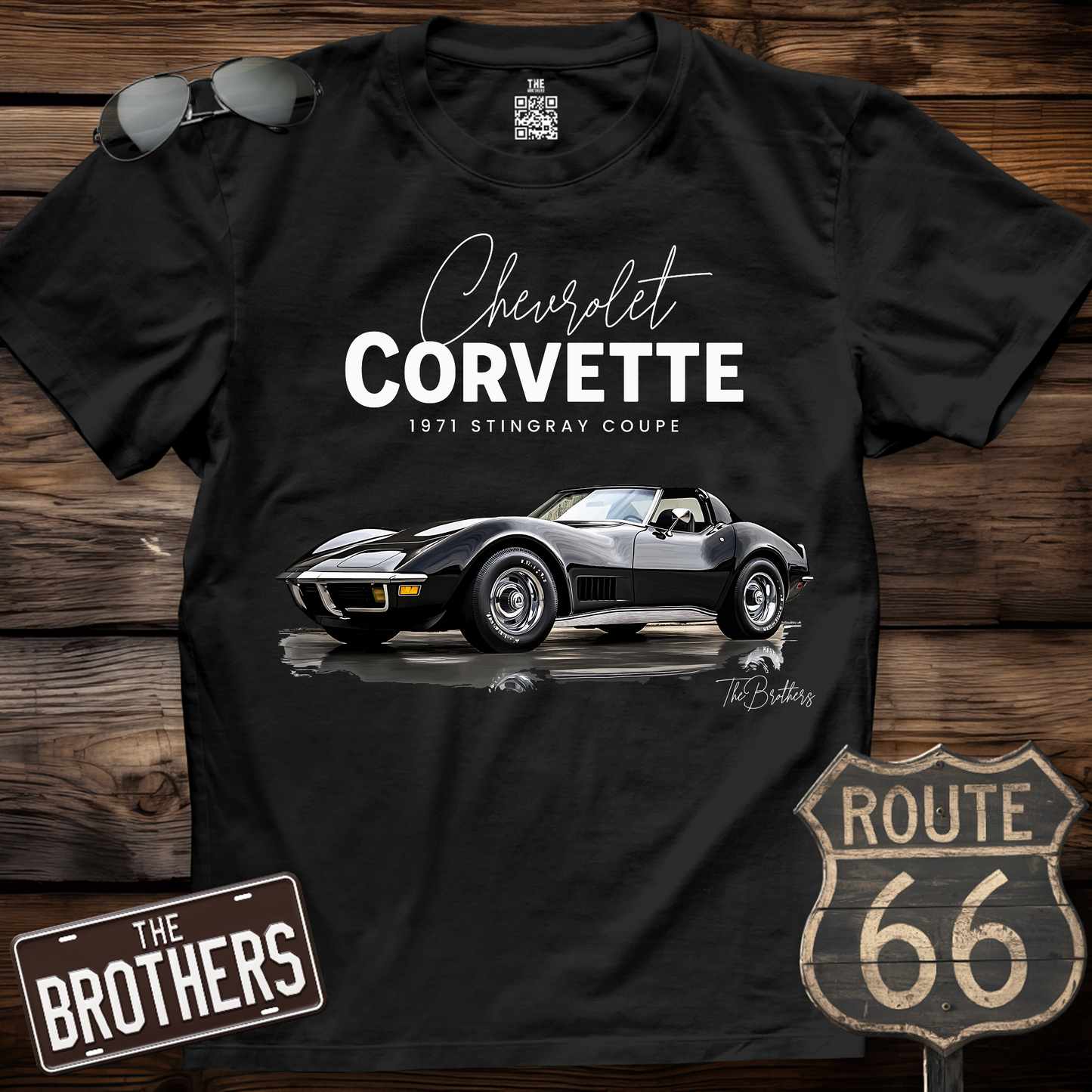 71s Corvette Stingray Coupe Art T-Shirt