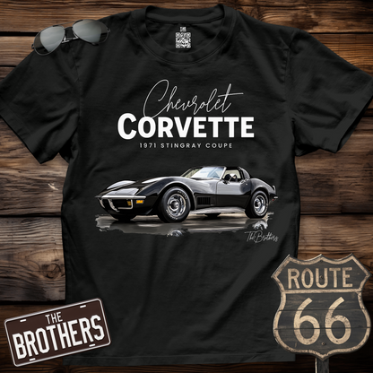 71s Corvette Stingray Coupe Art T-Shirt