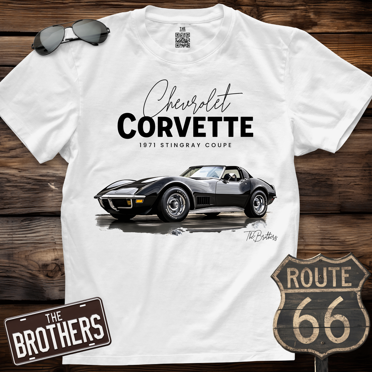71s Corvette Stingray Coupe Art T-Shirt
