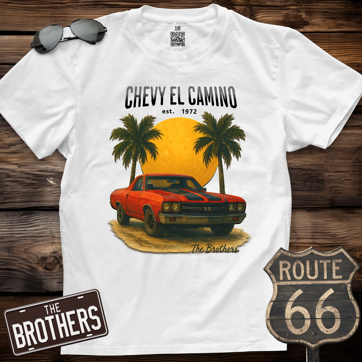 72s Chevy El Camino Art T-Shirt