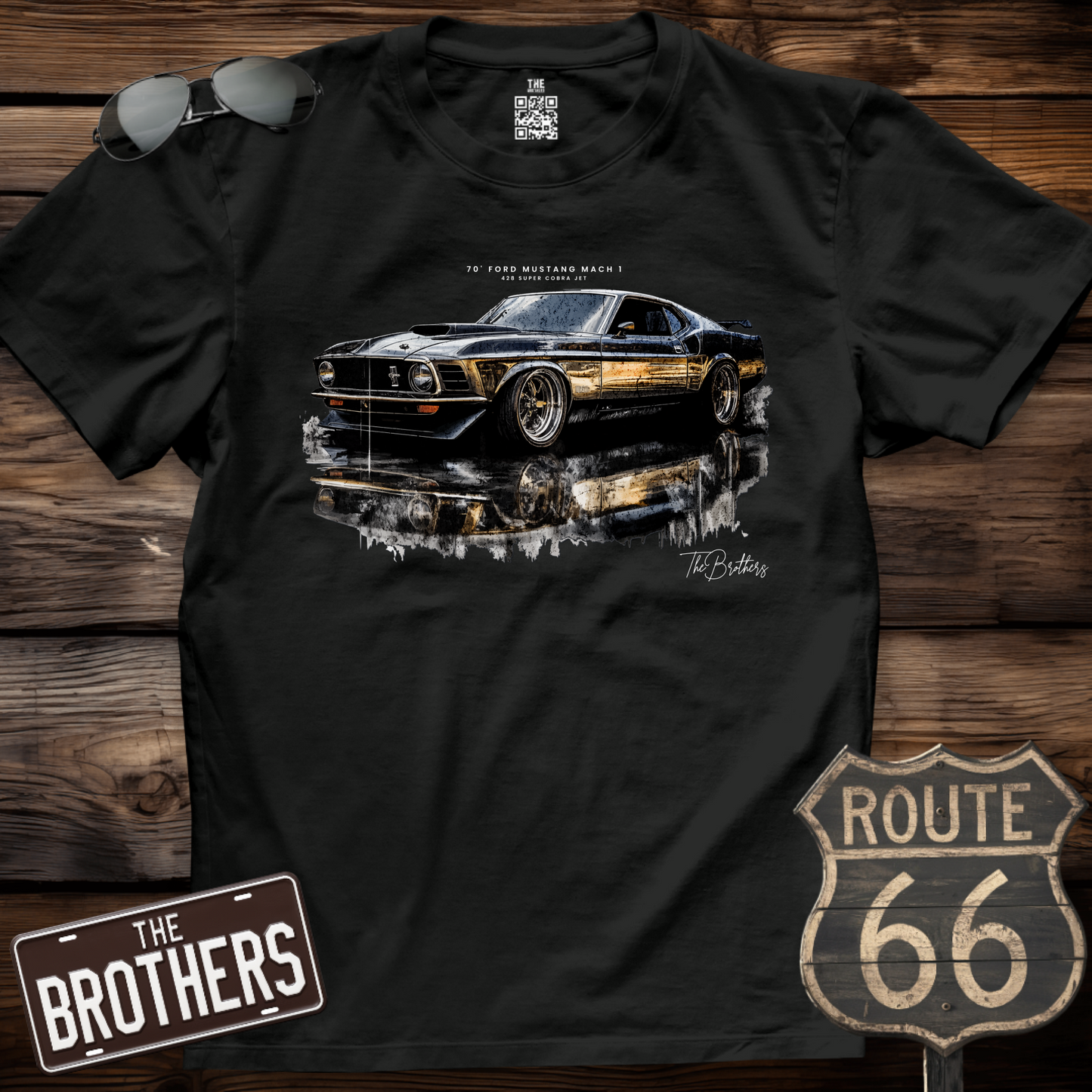 70s Mach 1 - 428 Super Cobra Jet Art T-Shirt