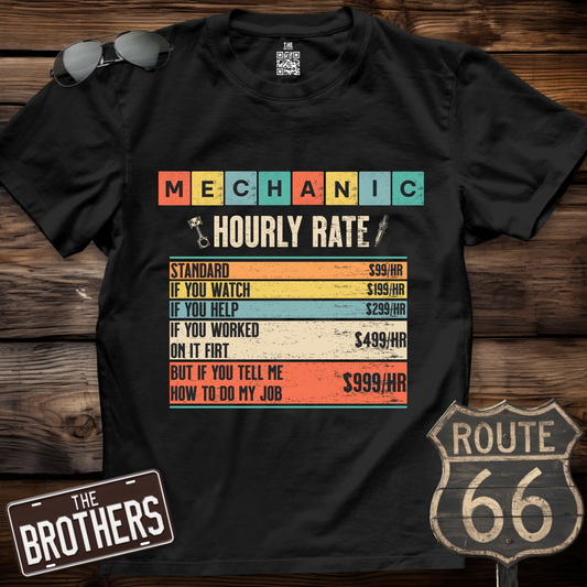 Mechanic Hourly Rate T-Shirt