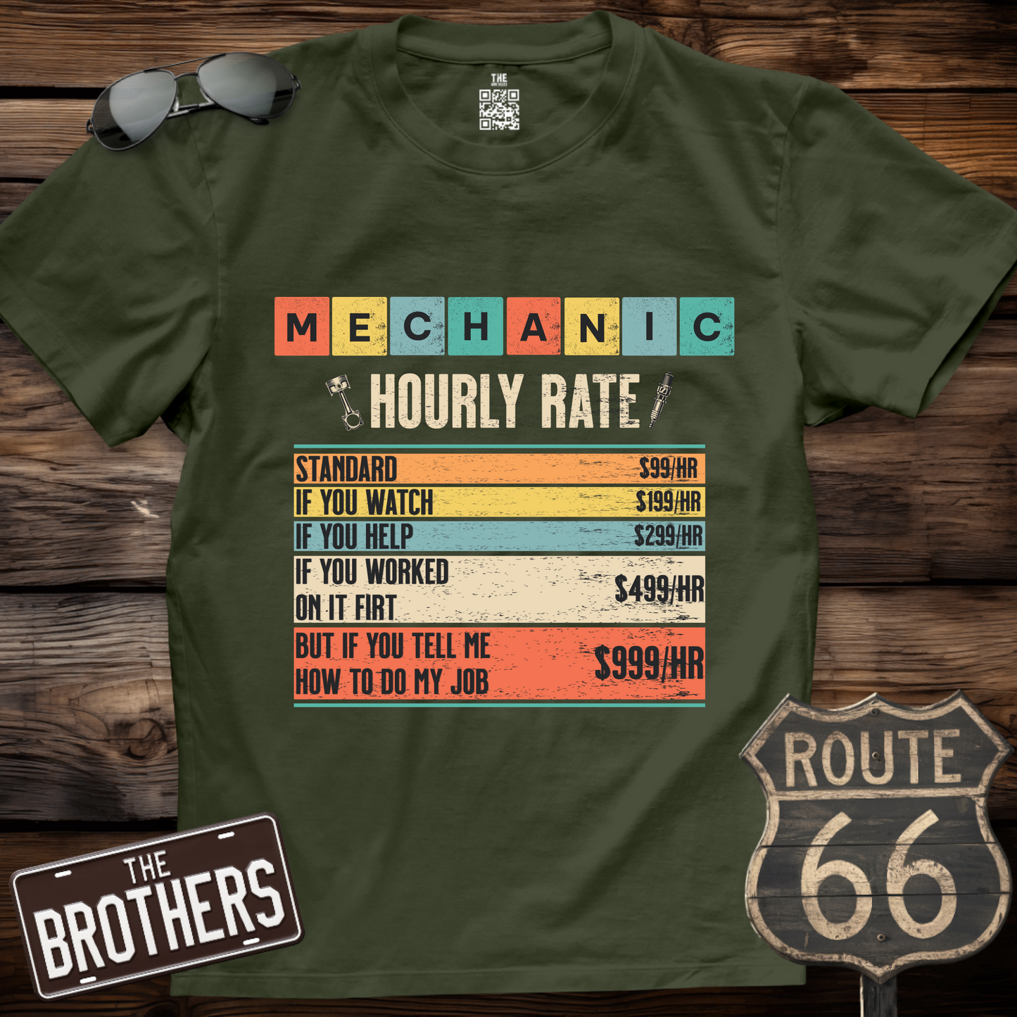 Mechanic Hourly Rate T-Shirt