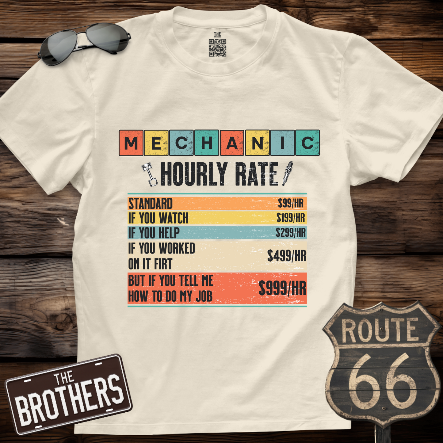 Mechanic Hourly Rate T-Shirt
