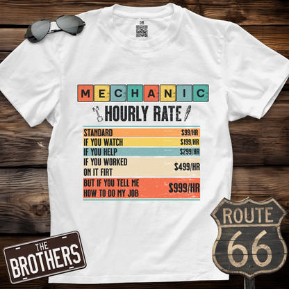 Mechanic Hourly Rate T-Shirt
