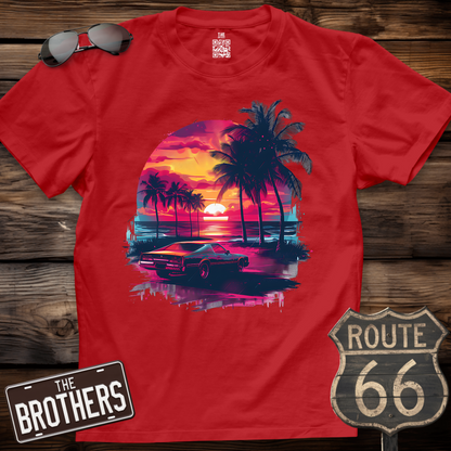 Miami Sunset Paradise  T-Shirt