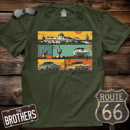 Retro Cactus Roadsters  T-Shirt
