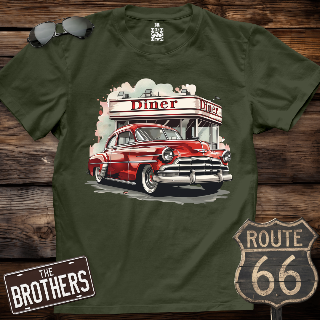 Retro Dinner Driver  T-Shirt