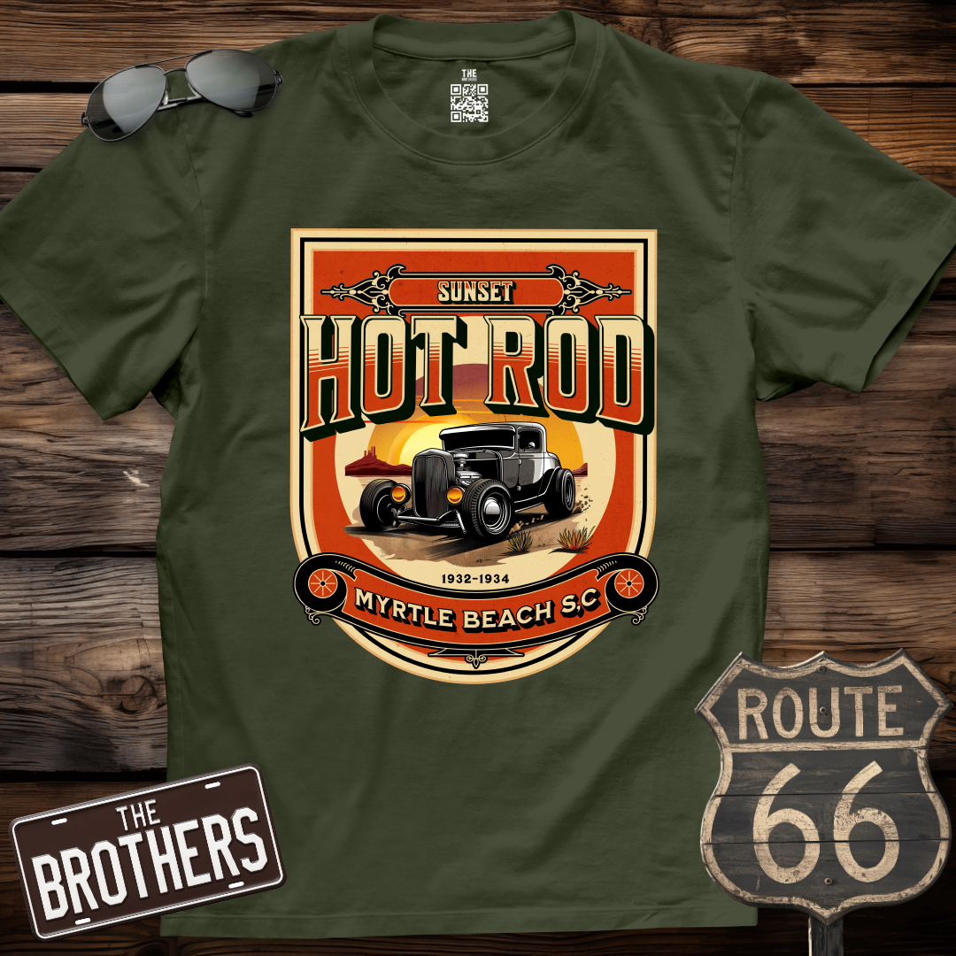 Sunset Hot Rod  T-Shirt