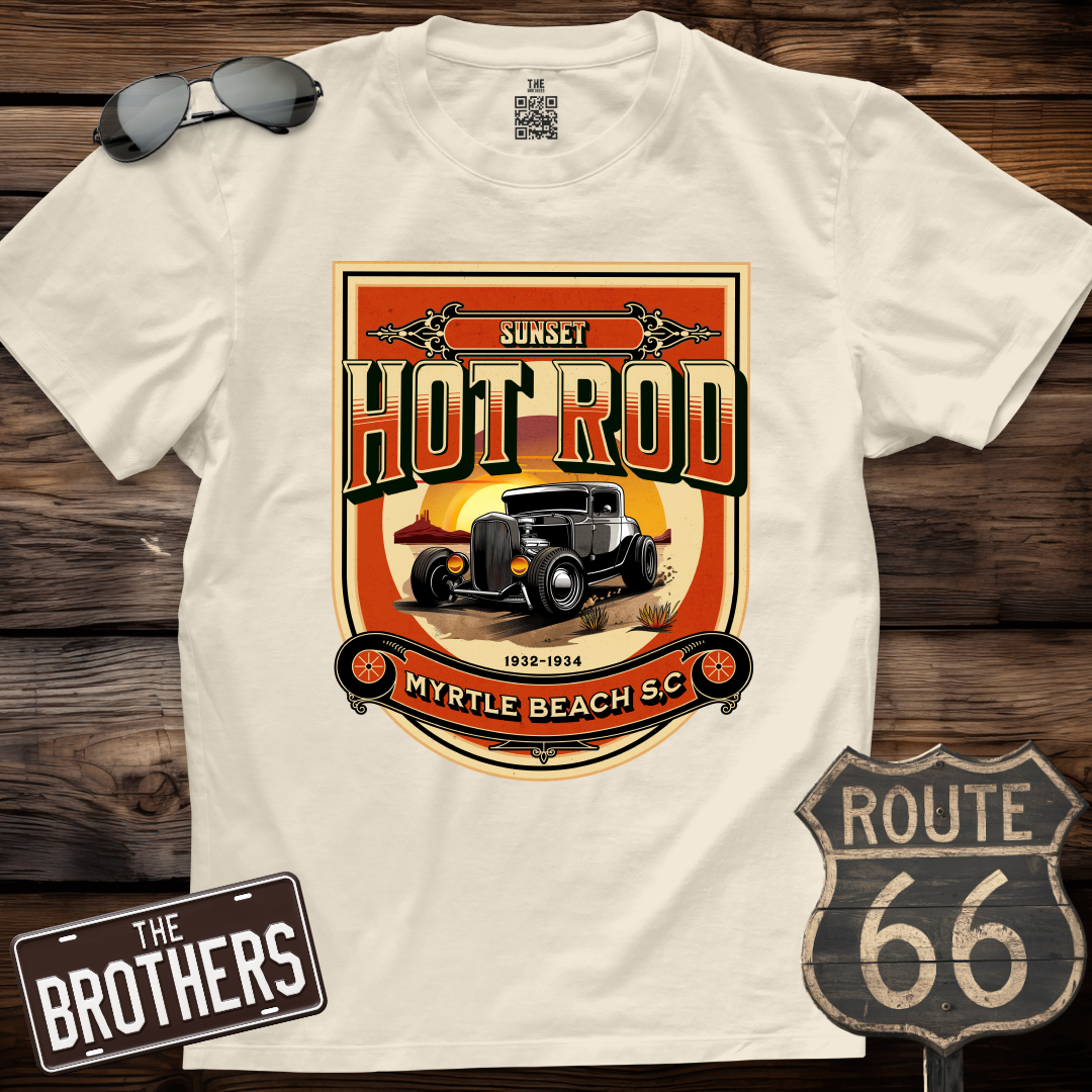 Sunset Hot Rod  T-Shirt