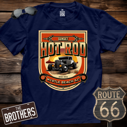 Sunset Hot Rod  T-Shirt