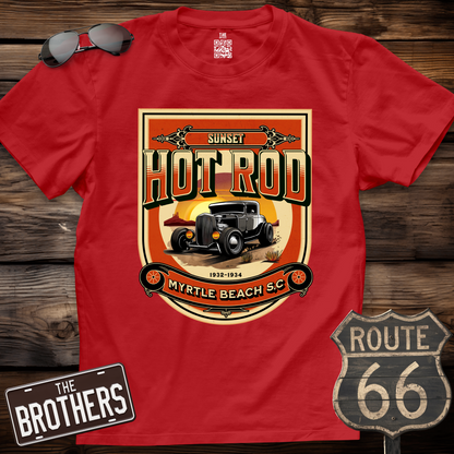 Sunset Hot Rod  T-Shirt