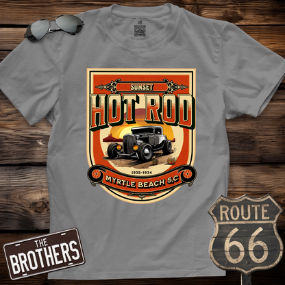 Sunset Hot Rod  T-Shirt