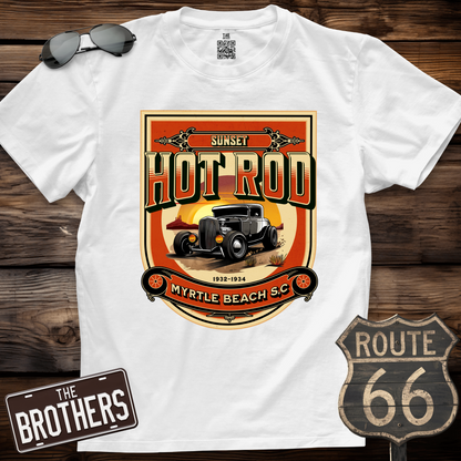 Sunset Hot Rod  T-Shirt