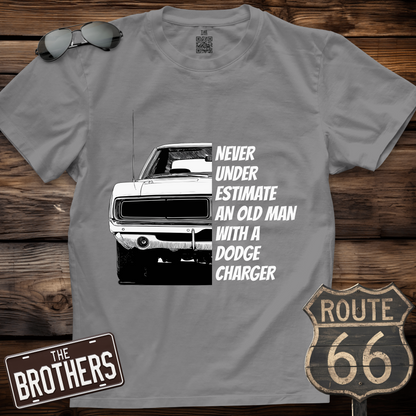 Old Man With A Dodge Charger T-Shirt