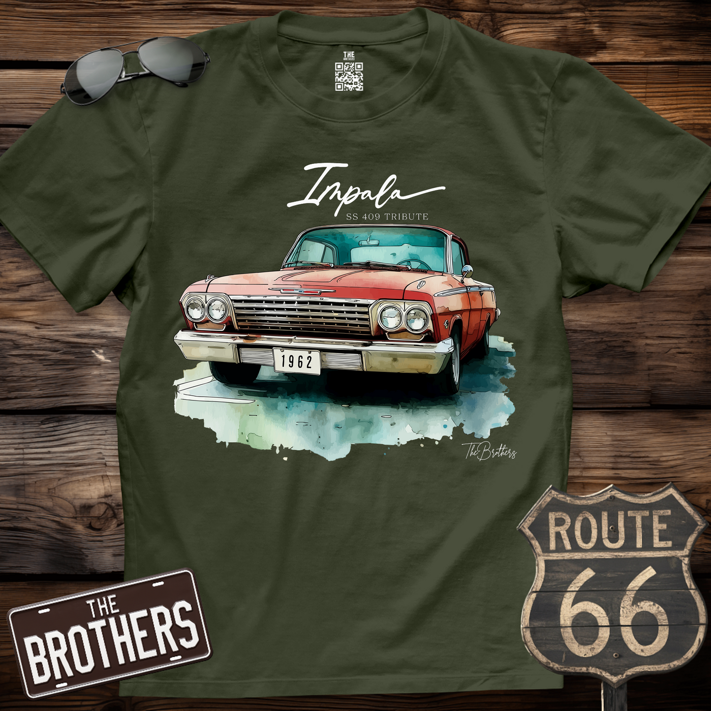 1962 Impala SS 409 Tribute Art T-Shirt
