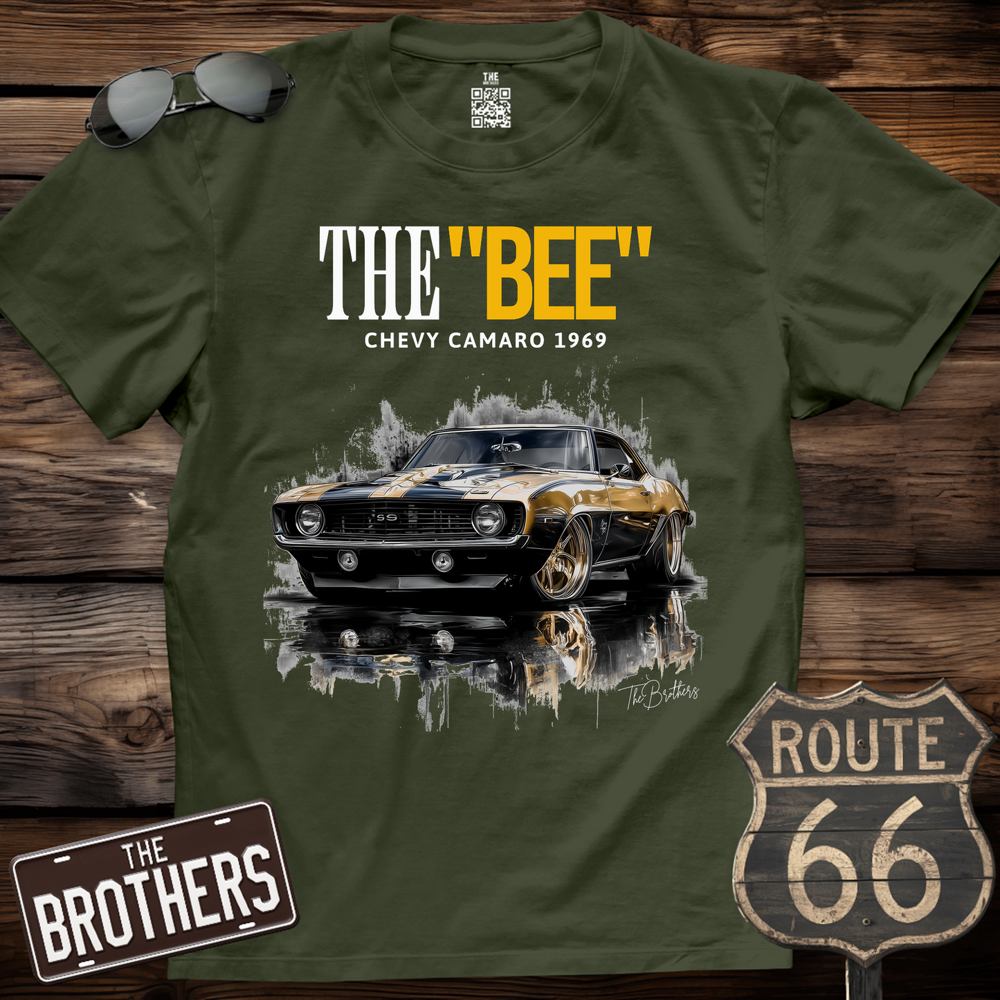 The Bee 69s Chevy Camaro Art T-Shirt